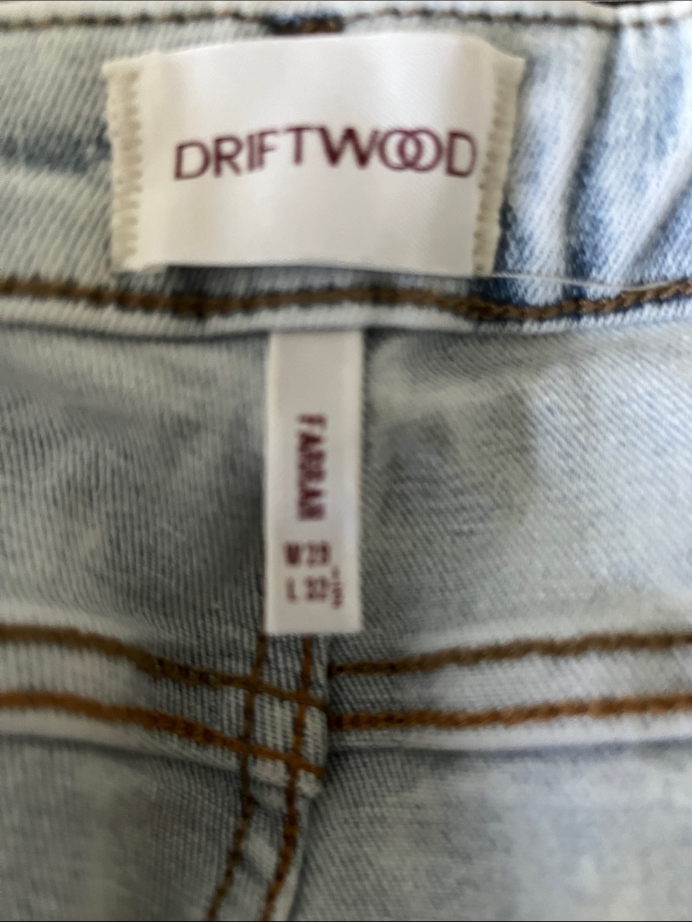 DRIFTWOOD Farrah Embroidered Light-Wash Women’s Flare Jeans 29 - Picture 9 of 11